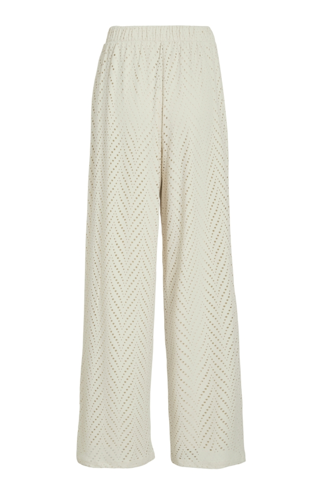 VIDELAIA HW WIDE PANTS/PB 14106628 BIRCH